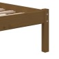 vidaXL Estructura de cama madera maciza marrón miel 75x190 cm vidaXL Estructura de cama madera maciza marrón miel 75x190 cm