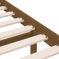 vidaXL Estructura de cama madera maciza marrón miel 75x190 cm vidaXL Estructura de cama madera maciza marrón miel 75x190 cm