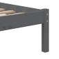 vidaXL Estructura de cama madera maciza de pino gris 90x200 cm vidaXL Estructura de cama madera maciza de pino gris 90x200 cm