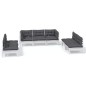 vidaXL Muebles de jardín 7 pzas con cojines madera maciza de pino vidaXL Muebles de jardín 7 pzas con cojines madera maciza de pino