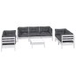 vidaXL Muebles de jardín 8 pzas con cojines madera maciza de pino vidaXL Muebles de jardín 8 pzas con cojines madera maciza de pino