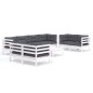 vidaXL Muebles de jardín 9 pzas con cojines madera maciza de pino vidaXL Muebles de jardín 9 pzas con cojines madera maciza de pino