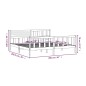vidaXL Estructura de cama de madera maciza blanca 200x200 cm