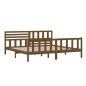 vidaXL Estructura de cama madera maciza marrón miel 200x200 cm