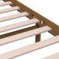 vidaXL Estructura de cama madera maciza marrón miel 200x200 cm