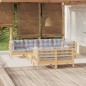 vidaXL Juego de muebles de jardín 8 pzas y cojines madera maciza pino vidaXL Juego de muebles de jardín 8 pzas y cojines madera maciza pino