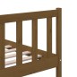 vidaXL Estructura de cama madera maciza marrón miel 200x200 cm