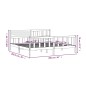 vidaXL Estructura de cama madera maciza marrón miel 200x200 cm
