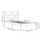 vidaXL Estructura de cama madera maciza de pino negro 90x200 cm