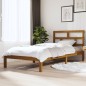 vidaXL Estructura de cama madera maciza de pino marrón miel 100x200 cm