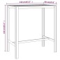 vidaXL Set de bar de jardín 5 piezas madera de pino impregnada vidaXL Set de bar de jardín 5 piezas madera de pino impregnada