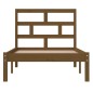 vidaXL Estructura de cama madera maciza de pino marrón miel 100x200 cm