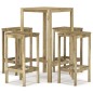 vidaXL Set de bar de jardín 5 piezas madera de pino impregnada vidaXL Set de bar de jardín 5 piezas madera de pino impregnada