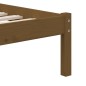 vidaXL Estructura de cama madera maciza de pino marrón miel 100x200 cm