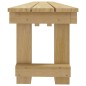 vidaXL Juego de comedor de jardín 3 piezas madera de pino impregnada vidaXL Juego de comedor de jardín 3 piezas madera de pino impregnada
