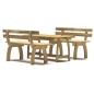 vidaXL Juego de comedor de jardín 3 piezas madera de pino impregnada vidaXL Juego de comedor de jardín 3 piezas madera de pino impregnada