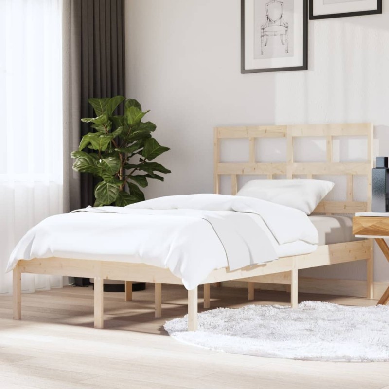 vidaXL Estructura de cama madera maciza de pino 120x200 cm vidaXL Estructura de cama madera maciza de pino 120x200 cm