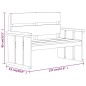 vidaXL Juego de comedor de jardín 3 piezas madera de pino impregnada vidaXL Juego de comedor de jardín 3 piezas madera de pino impregnada