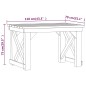 vidaXL Juego de comedor de jardín 3 piezas madera de pino impregnada vidaXL Juego de comedor de jardín 3 piezas madera de pino impregnada