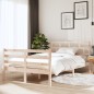 vidaXL Estructura de cama madera maciza 4FT pequeña doble 120x190 cm vidaXL Estructura de cama madera maciza 4FT pequeña doble 120x190 cm