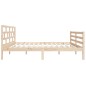 vidaXL Estructura de cama madera maciza 4FT pequeña doble 120x190 cm vidaXL Estructura de cama madera maciza 4FT pequeña doble 120x190 cm
