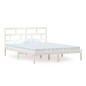 vidaXL Estructura de cama madera maciza blanca king size 150x200 cm vidaXL Estructura de cama madera maciza blanca king size 150x200 cm