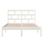 vidaXL Estructura de cama madera maciza blanca king size 150x200 cm vidaXL Estructura de cama madera maciza blanca king size 150x200 cm