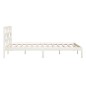 vidaXL Estructura de cama madera maciza blanca king size 150x200 cm vidaXL Estructura de cama madera maciza blanca king size 150x200 cm