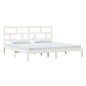 vidaXL Estructura de cama madera maciza de pino blanco 200x200 cm vidaXL Estructura de cama madera maciza de pino blanco 200x200 cm