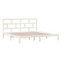 vidaXL Estructura de cama madera maciza de pino blanco 200x200 cm vidaXL Estructura de cama madera maciza de pino blanco 200x200 cm