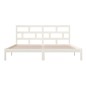 vidaXL Estructura de cama madera maciza de pino blanco 200x200 cm vidaXL Estructura de cama madera maciza de pino blanco 200x200 cm