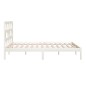 vidaXL Estructura de cama madera maciza de pino blanco 200x200 cm vidaXL Estructura de cama madera maciza de pino blanco 200x200 cm