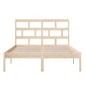 vidaXL Estructura de cama de madera maciza de pino 140x200 cm vidaXL Estructura de cama de madera maciza de pino 140x200 cm