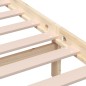 vidaXL Estructura de cama de madera maciza de pino 140x200 cm vidaXL Estructura de cama de madera maciza de pino 140x200 cm
