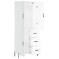 vidaXL Aparador alto madera contrachapada blanco brillo 69,5x34x180 cm vidaXL Aparador alto madera contrachapada blanco brillo 69,5x34x180 cm