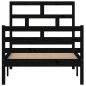 vidaXL Estructura de cama madera maciza de pino negra 90x200 cm