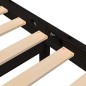 vidaXL Estructura de cama madera maciza de pino negra 90x200 cm