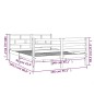 vidaXL Estructura de cama de madera maciza de pino blanco 140x190 cm