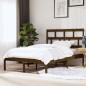 vidaXL Estructura de cama madera maciza marrón miel 150x200 cm vidaXL Estructura de cama madera maciza marrón miel 150x200 cm