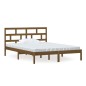 vidaXL Estructura de cama madera maciza marrón miel 150x200 cm vidaXL Estructura de cama madera maciza marrón miel 150x200 cm