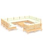 vidaXL Muebles de jardín 12 piezas cojines madera maciza de pino vidaXL Muebles de jardín 12 piezas cojines madera maciza de pino