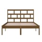 vidaXL Estructura de cama madera maciza marrón miel 150x200 cm vidaXL Estructura de cama madera maciza marrón miel 150x200 cm