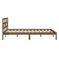vidaXL Estructura de cama madera maciza marrón miel 150x200 cm vidaXL Estructura de cama madera maciza marrón miel 150x200 cm