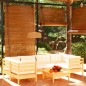 vidaXL Muebles de jardín 7 piezas cojines madera de pino color crema vidaXL Muebles de jardín 7 piezas cojines madera de pino color crema