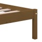 vidaXL Estructura de cama madera maciza marrón miel 150x200 cm vidaXL Estructura de cama madera maciza marrón miel 150x200 cm