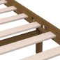 vidaXL Estructura de cama madera maciza marrón miel 150x200 cm vidaXL Estructura de cama madera maciza marrón miel 150x200 cm
