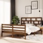 vidaXL Estructura de cama madera maciza marrón miel 5FT 150x200 cm vidaXL Estructura de cama madera maciza marrón miel 5FT 150x200 cm