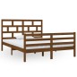 vidaXL Estructura de cama madera maciza marrón miel 5FT 150x200 cm vidaXL Estructura de cama madera maciza marrón miel 5FT 150x200 cm