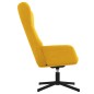 vidaXL Sillón de relax con reposapiés terciopelo amarillo mostaza vidaXL Sillón de relax con reposapiés terciopelo amarillo mostaza