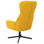 vidaXL Sillón de relax con reposapiés terciopelo amarillo mostaza vidaXL Sillón de relax con reposapiés terciopelo amarillo mostaza